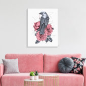 Der Vogel mit der silbernen Taste Leinwanddruck (Insitu (Wohnzimmer))