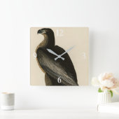 Der Vogel von Washington aus Audubons Vögeln Ameri Quadratische Wanduhr (Zuhause)