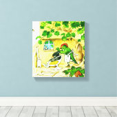 Der Vogelbarsch Leinwanddruck (Insitu (Holzboden))