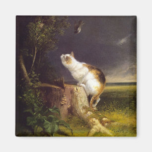 Der Vogelbeobachter (von William Holbrook Beard) Magnet