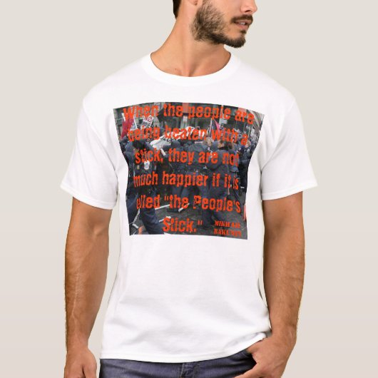 Der VÖLKER-STOCK Mikhail Bakunin T-Shirt (Vorderseite)