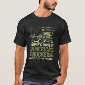 Der Volkskonvoi 2022 Amerika - Freiheit für Lastkr T-Shirt