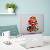 Der Volksmülleimer - Wasserdichte Aufkleber für Mü (Laptop auf Schreibtisch)