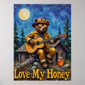 Der Vollmond-Gig des Waldfeuerwehrers Poster (Vorne)