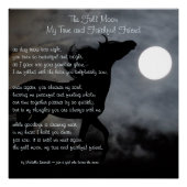 Der Vollmond, mein wahrer und treuer Freund ~ Gedi Poster (Vorderseite)