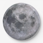 Der Vollmond-WegwerfpapierTeller Pappteller (Vorderseite)