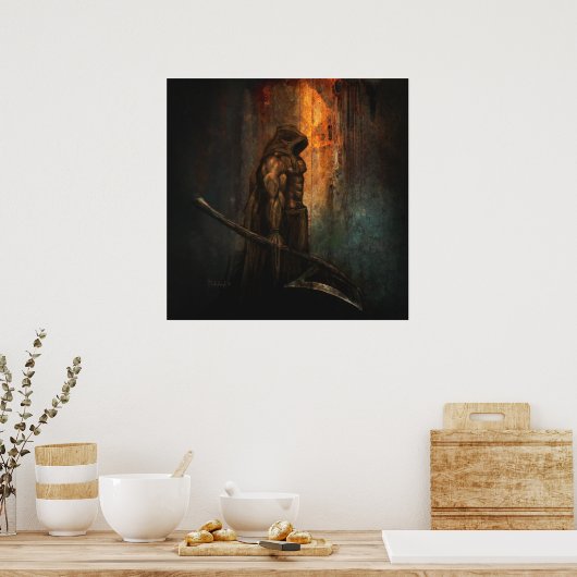 Der Vollstrecker - Fantasy Art Print Poster (Küche)