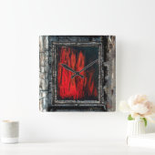 Der Vollstrecker Quadratische Wanduhr (Zuhause)