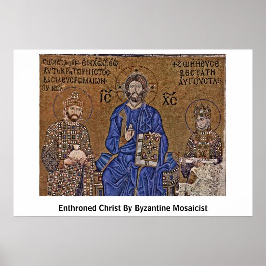Der von dem byzantinischen Mosaikisten bewunderte Poster (Vorne)