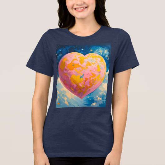 Der von der Liebe bewegte Raum Tri-Blend Shirt (Vorderseite)