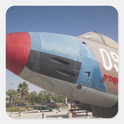 Der von Frankreich gebaute Vautour-Bomber Quadratischer Aufkleber (Vorderseite)