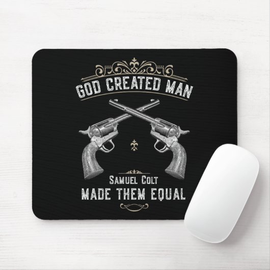 Der von Gott erschaffene Mensch Samuel Colt machte Mousepad (Mit Mouse)