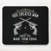 Der von Gott erschaffene Mensch Samuel Colt machte Mousepad (Vorne)