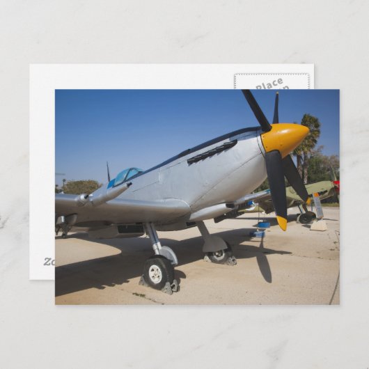 Der von Großbritannien gebaute Spitfire-Kämpfer Postkarte (Vorne/Hinten)