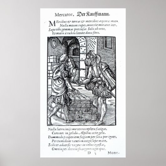 Der von Hartman Schopper herausgegebene Händler Poster (Vorne)