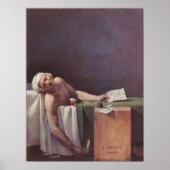 Der von Jacques-Louis David ermordete Marat Poster (Vorne)