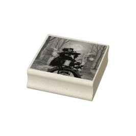 Der von Kaffee angetriebene Rabe Gummistempel