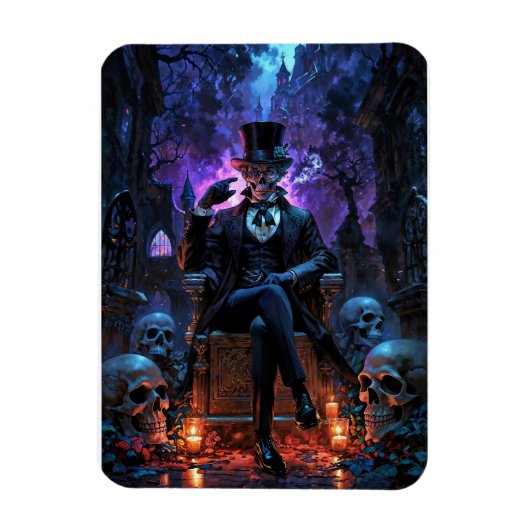 Der Voodoo Gentleman Baron Samedi Magnet (Vertikal)