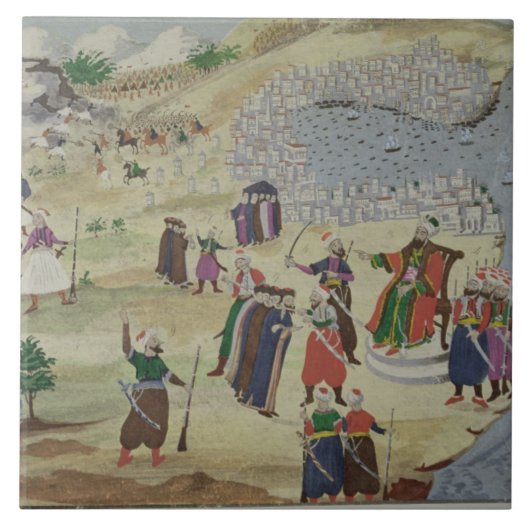 Der vorausgesagte Fall von Konstantinopele, vom Fliese (Vorderseite)