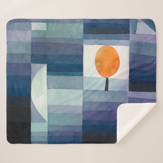 Der Vorbote des Herbstes | Paul Klee | Sherpadecke (Vorderseite (Horizontal))