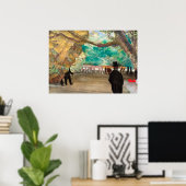 Der Vorhang, 1880 von Edgar Degas Poster (Heimbüro)