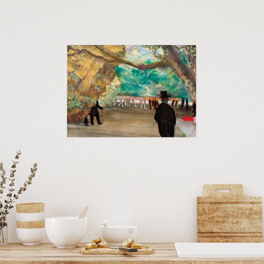 Der Vorhang, 1880 von Edgar Degas Poster (Küche)