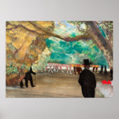 Der Vorhang, 1880 von Edgar Degas Poster (Vorne)