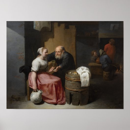 Der Vorschlag (1655) von David Ryckaert III Poster (Vorne)