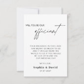 Der Vorschlag des Hochzeitamts wird uns heiraten Einladung (Vorderseite)