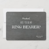Der Vorschlag "Ring - Funny Ring Bearer" Einladung (Rückseite)