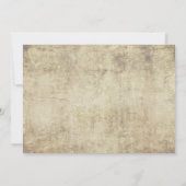 Der Vorschlag Vintage Hochzeit Einladung in Blau (Rückseite)