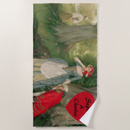 Der Vorschlag von Sir James Dromgole Linton Strandtuch (Vorderseite)