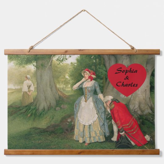 Der Vorschlag von Sir James Dromgole Linton Wandteppich Mit Holzrahmen (Vorne)