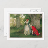 Der Vorschlag (w/c auf Papier) Postkarte (Vorne/Hinten)