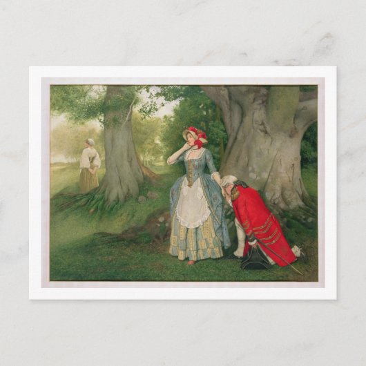 Der Vorschlag (w/c auf Papier) Postkarte (Vorderseite)