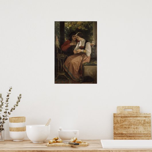 Der Vorschlag - William Bouguereau Poster (Küche)