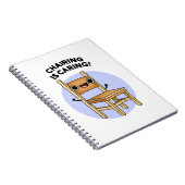 Der Vorsitz ist ein Kümmernd Spaß beim Teilen Notizblock (Rechte Seite)