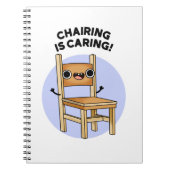 Der Vorsitz ist ein Kümmernd Spaß beim Teilen Notizblock (Vorderseite)