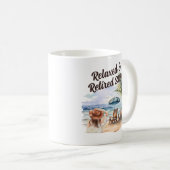 Der Vorsitzende des Strandes für das Ruhestand Kaffeetasse (VorderseiteRechts)