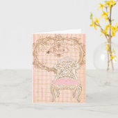 Der Vorsitzende von Brocante Royale Pink de la Que Karte (Gelbe Blume)