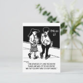 Der Vorteil der Seuche Postkarte (Stehend Vorderseite)