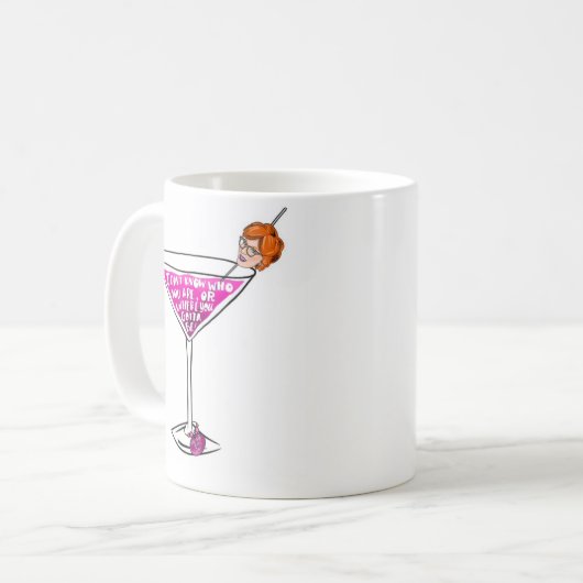 Der Vortrag der Townie: Pammy Cocktail Coffee Tass Kaffeetasse (Vorderseite Links)