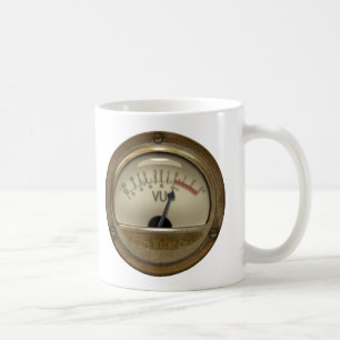 Der VU-Meter Steampunk Tasse des soliden