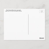Der Vulkan (Blick vom Boden aus) Postkarte (Rückseite)