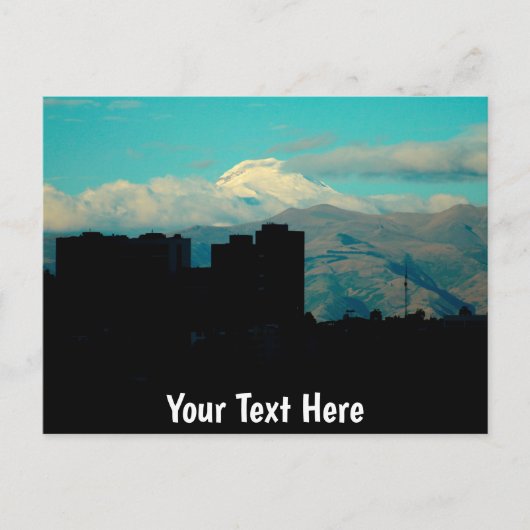 Der Vulkan Cayambe, Quito, Ecuador Postkarte (Vorderseite)
