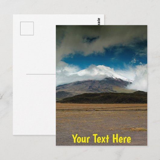 Der Vulkan Cotopaxi, Ecuador Postkarte (Vorne/Hinten)