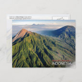 Der Vulkan Merapi in Indonesien Postkarte (Vorne/Hinten)