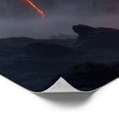 Der Vulkan-Schmiede-Drache Poster (Ecke)