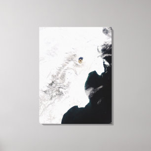 Der Vulkan Shiveluch in Kamtschatka Krai, Russland Leinwanddruck