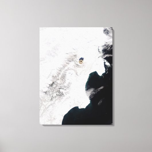 Der Vulkan Shiveluch in Kamtschatka Krai, Russland Leinwanddruck (Vorderseite)